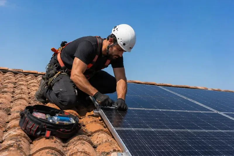 Maintenance et monitoring de panneaux solaires à Villié-Morgon