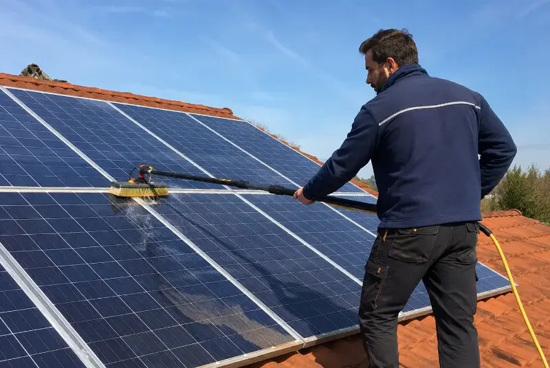 Nettoyage et entretien de panneaux solaires à Villié-Morgon
